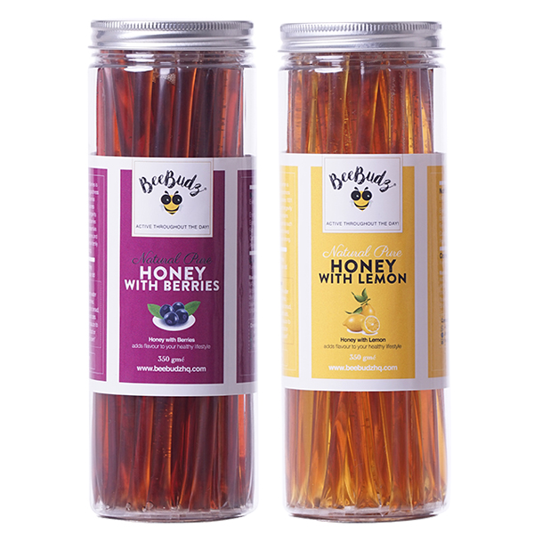 BeeBudz® Canister Combo – 2x Pure Wildflower Honey Sticks in Canister