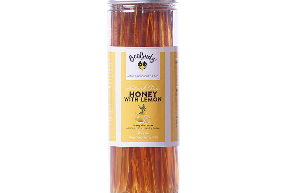 Pure Wildflower Honey Sticks with Lemon